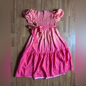 SHEIN Pink Puff Sleeve Dress